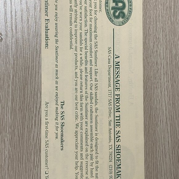 NWOT Vintage Women's SAS Suntimer Leather Shoes Size 8S - Picture 13 of 15